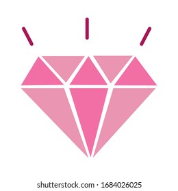 diamond luxury stone flat style icons vector illustration design
