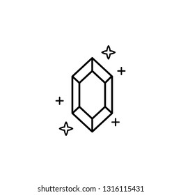 diamond, magic icon. Element of magic for mobile concept and web apps icon. Thin line icon for website design and development