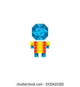 Logo de Diamond Man o diseño de caracteres
