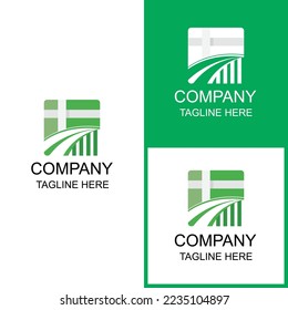 The diamond and map combination logo design can be used for brands and businesses