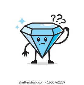 Vector de diseño de caracteres de mascota de diamante