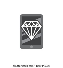 Diamond Mobile Logo icon Design