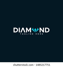 diamond modern logo design unique