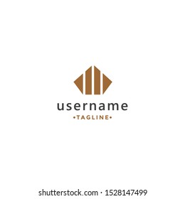 diamond modern logo isolated template creative and trendy