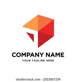 Diamant-modernes Logo, einfaches Design