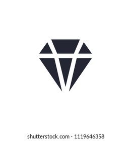 Diamond Modern Simple Vector Icon