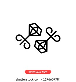 Diamond modern vector style