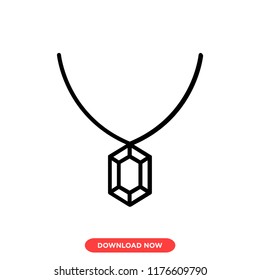 Diamond modern vector style. Jewellery diamond gold icon for web and app.