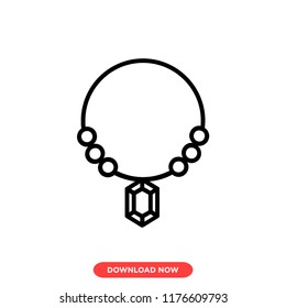 Diamond modern vector style. Jewellery diamond gold icon for web and app.