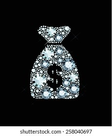 Diamond money bag