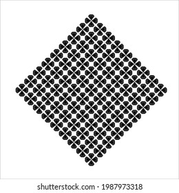 Diamond Motifs Pattern. Decoration for Interior, Exterior, Carpet, Textile, Garment, Cloth, Silk, Tile, Plastic, Paper, Wrapping, Wallpaper, Pillow, Sofa, Background, Ect. Vector Illustration  