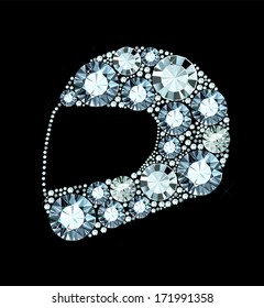 Diamond Motorcycle Helmet