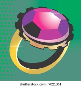 diamond mounted ring	