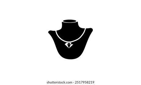 Diamond necklace pendant jewelry	
, black  isolated silhouette