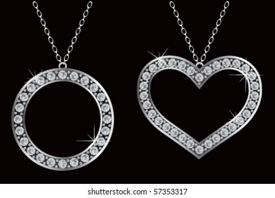 Diamond necklaces