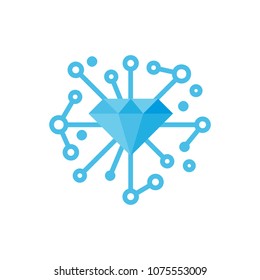 Diamond Network Logo Icon Design