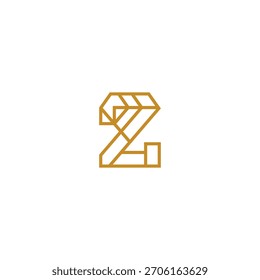 Diseño del logotipo del diamante número 2.
