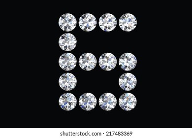 Diamond number . vector illustration