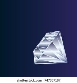 Diamond on blue background eps
