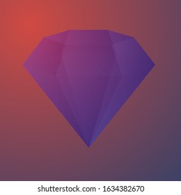 
Diamond on a rainbow background shining background