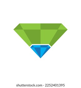 diseño de logotipo de origami de diamante símbolo vectorial ilustración de símbolo