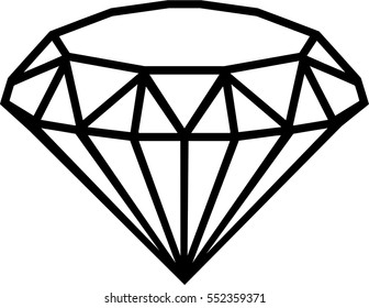 Diamond outline