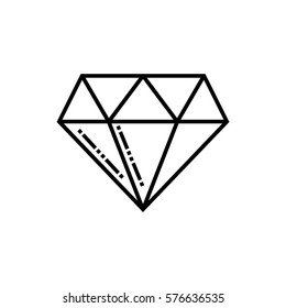 Diamond outline icon
