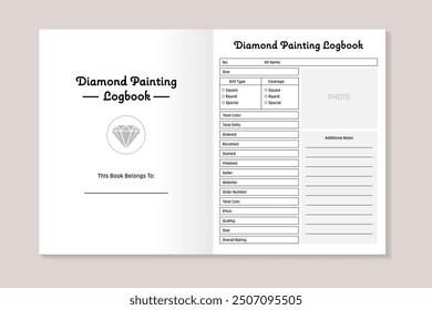 Diamond Painting Logbook KDP Interior