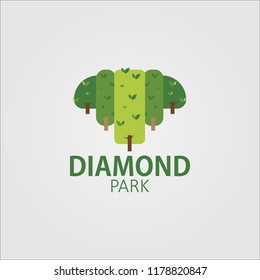 Diamond Park Logo Template Design