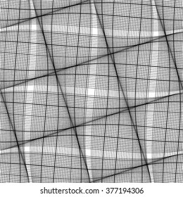 diamond pattern in black and white, mesh, seamless vector background.