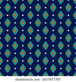 Diamond pattern geometric seamless background colorful classic rhombus shape motif. Modern decoration fabric design textile swatch. Digital illustration high resolution image vector graphic template.