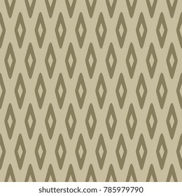 Diamond pattern geometric seamless background beige gold classic rhombus shape motif. Modern decoration fabric design textile swatch. Digital illustration high resolution image vector graphic template