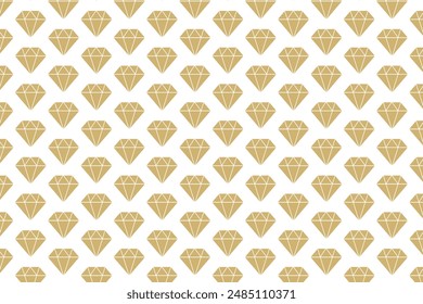 Diamond pattern . Golden diamond pattern . Diamond wallpaper . Diamond background . Vector illustration