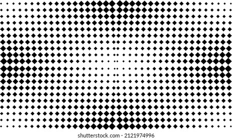 The diamond pattern halftones on white background