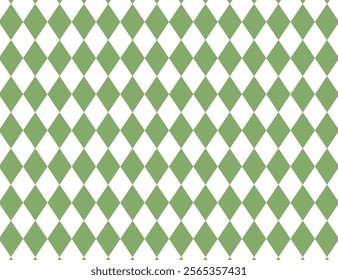 Diamond pattern illustration - Green version