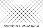 Diamond pattern quilted lattice. Grid of rhombus with hearts and lines. Checkered ornament texture for design.