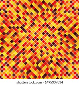 Diamond pattern. Seamless vector background - maroon, red, orange, gold, yellow quadratic diamonds on white backdrop