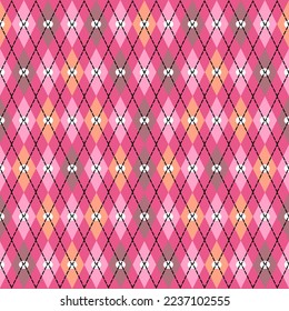 Diamond pattern seamless,rhombus, seamless geometry,plaid pattern,pink tone.