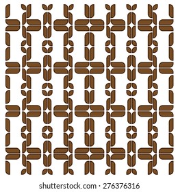 The diamond pattern in a square round