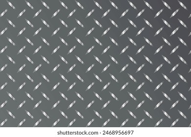 diamond pattern steel plate vector background. 
