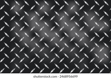 diamond pattern steel plate vector background. 