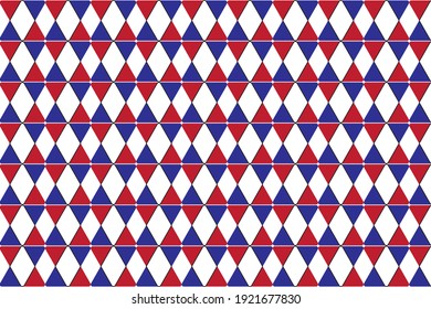 Diamond pattern use color red, blue, black or white color diamond shape pattern vector illustration.