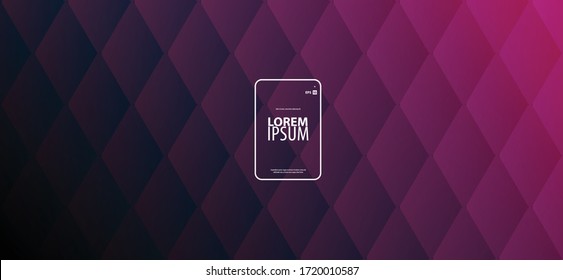 Diamond Pattern/Color Gradient Layout/Cover. Minimalist Creative Design Concept Background