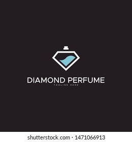 DIAMOND PERFUME LOGO DESIGN UNIQUE