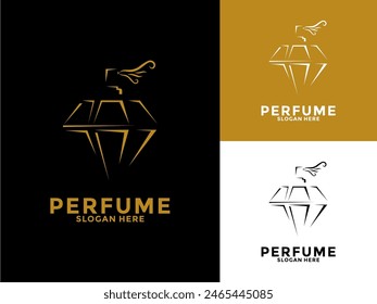 Diamond Perfume Logo vector template, Perfume logo design inspiration