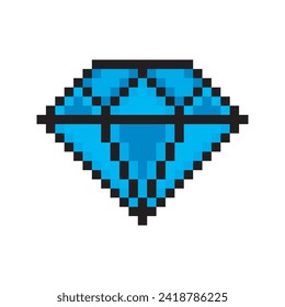 Diamante en forma de píxel