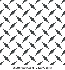 Placa de diamante metal padrão sem costura. Textura da estrutura de diamante. Fundo de construção metálica. Piso geométrico diagonal de piso inoxidável. Ilustração vetorial isolada sobre fundo branco.
