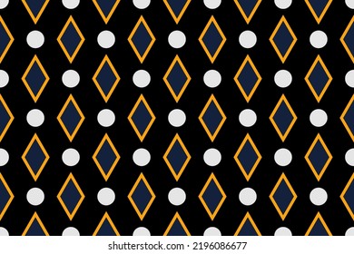 Diamond polka dots seamless pattern design