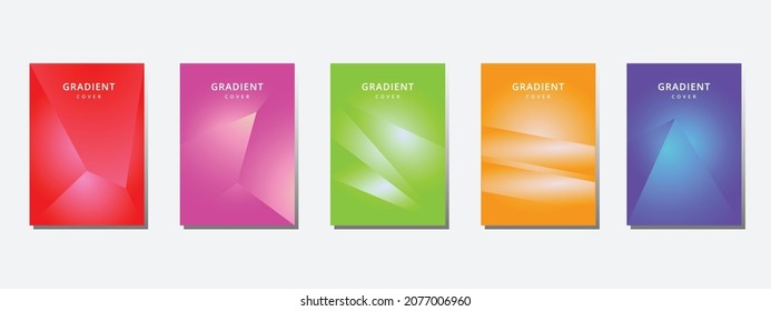 Diamond poster with colourful gradation. Futuristic and modern. Eps 10.