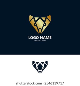 diamante guaxinim logotipo design vetor